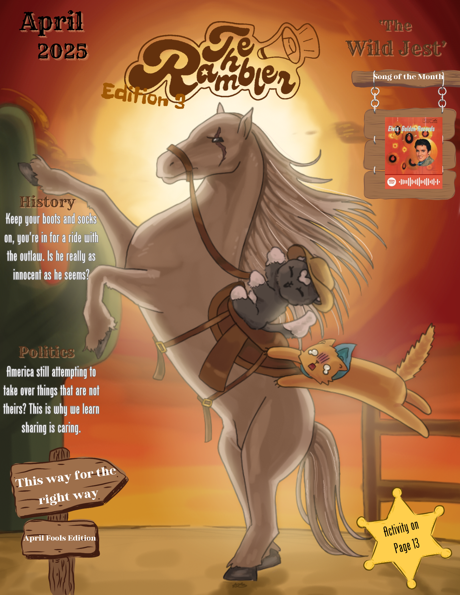 The Rambler April 2025 edition front page