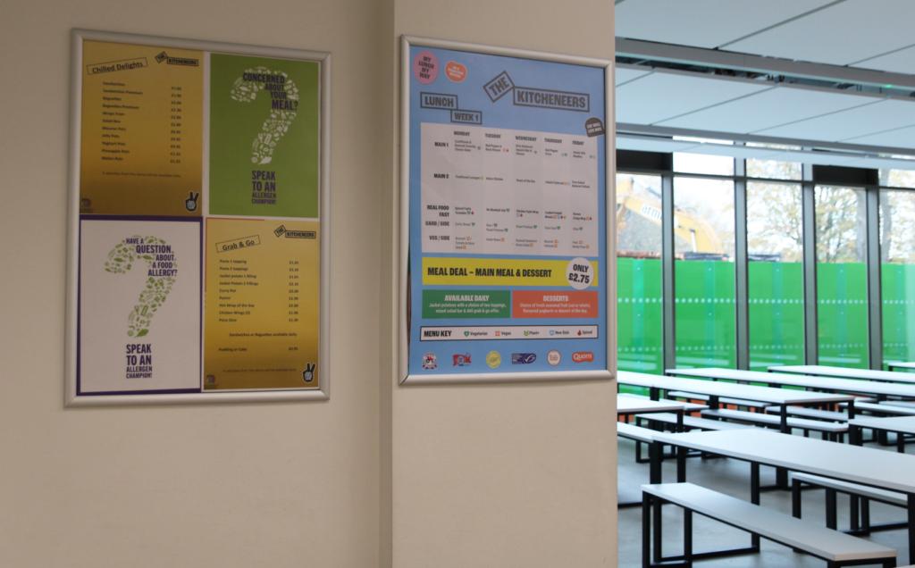Canteen poster wall