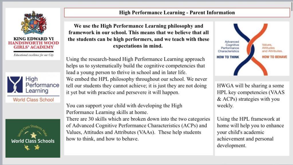 HPL Parent Information