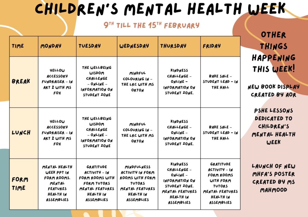 Children’s Mental Health Week 2026