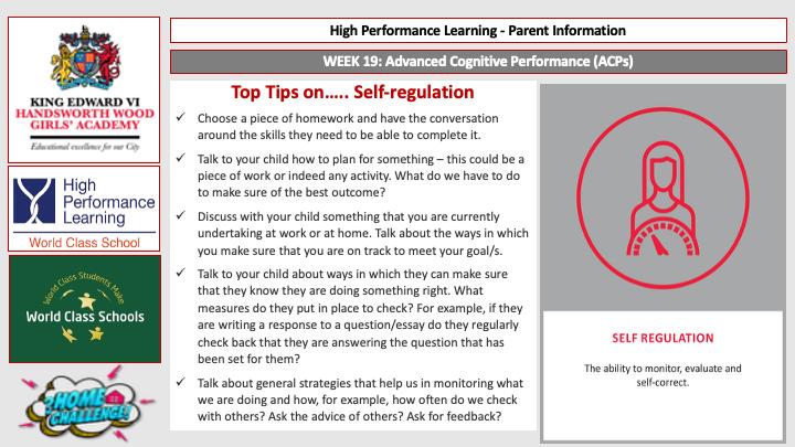 Self Regulation