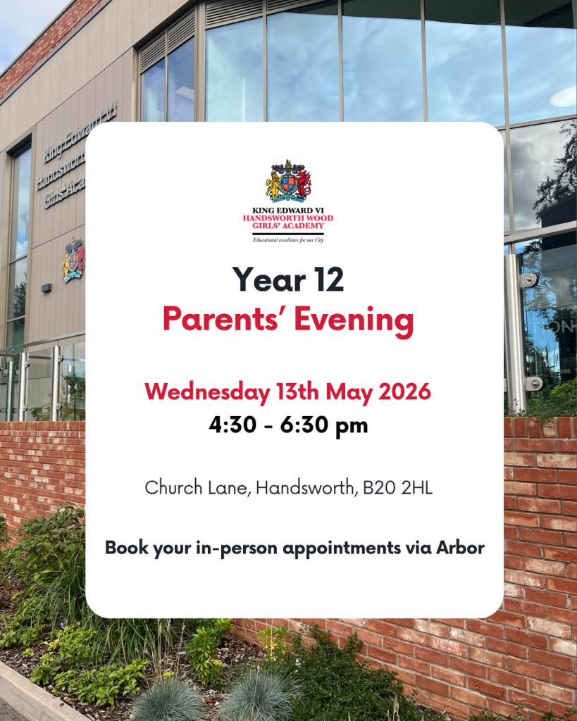 Y12 Parents’ Evening 2026