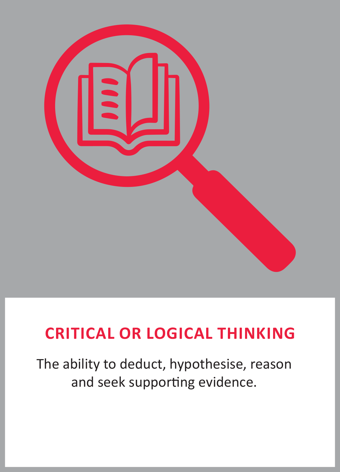 critical or logical thinking icon